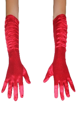 GUANTI LYCRA ROSSO DONNA